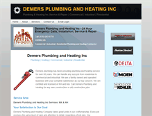 Tablet Screenshot of demersplumbing.com
